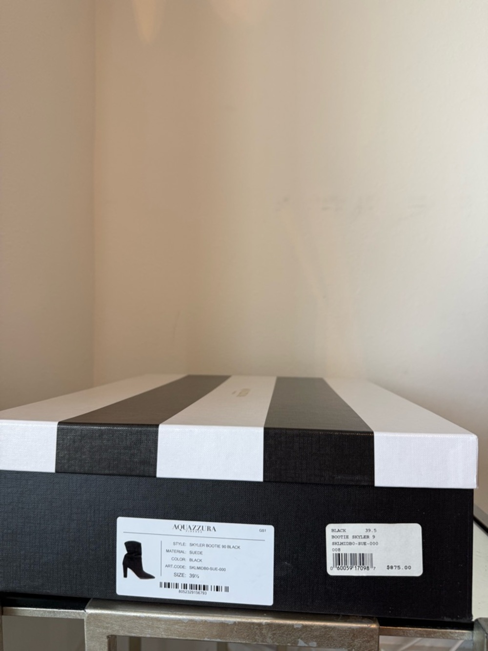 New AQUAZZURA Skyler 90 Bootie $875 39.5 - Picture 7 of 9